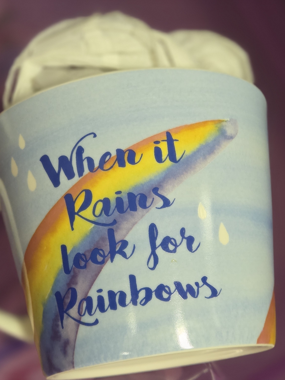 When It Rains Look for Rainbows Mug